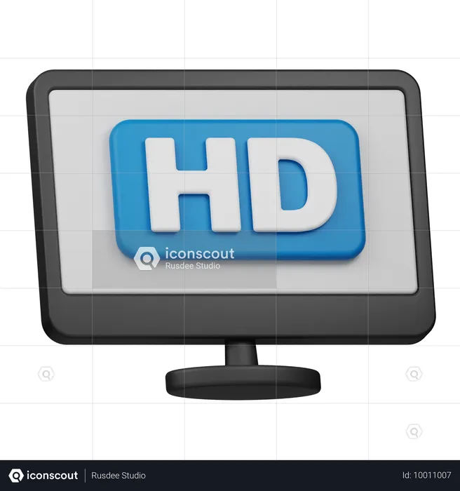 Résolution HD  3D Icon