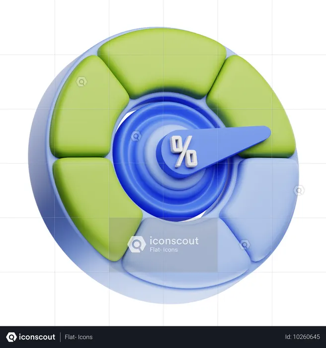解決率  3D Icon