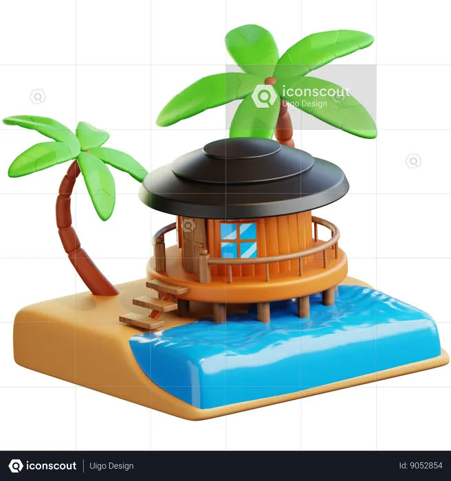 Resort  3D Icon