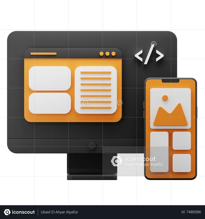 Responsive Design Mode  3D Icon