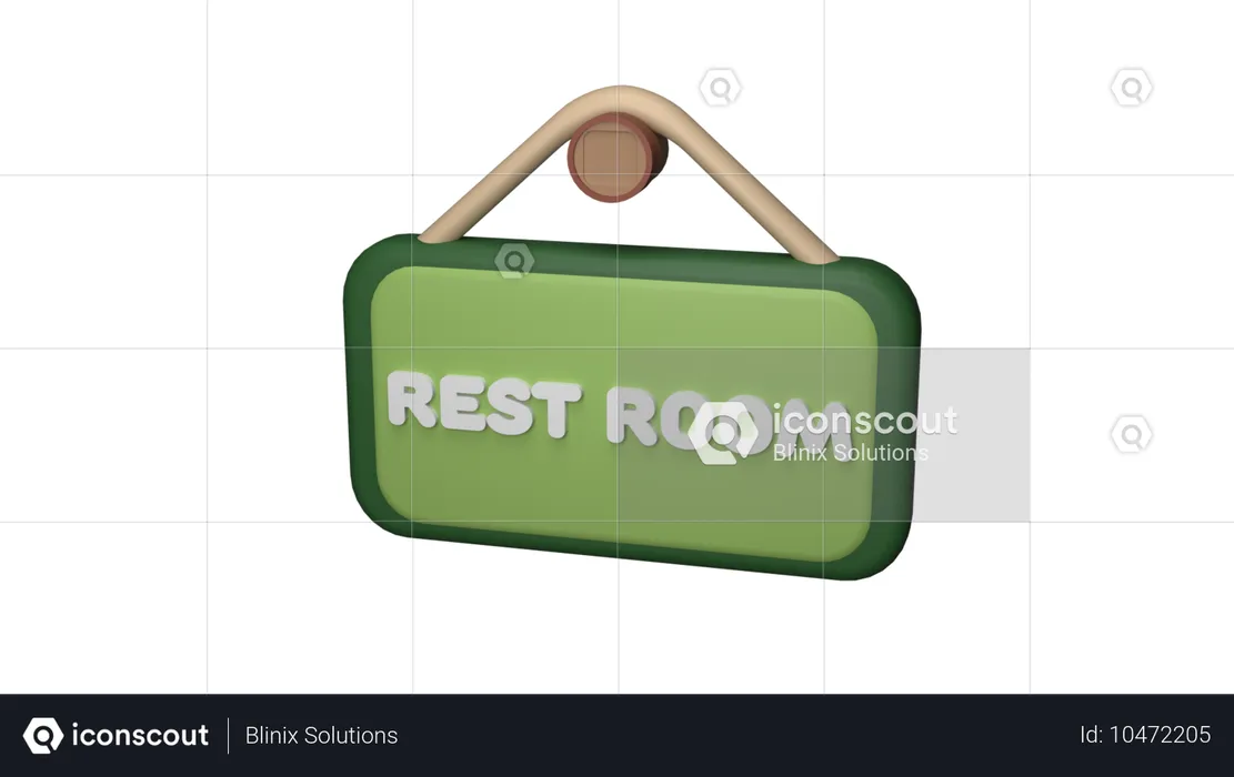 REST ROOM  3D Icon