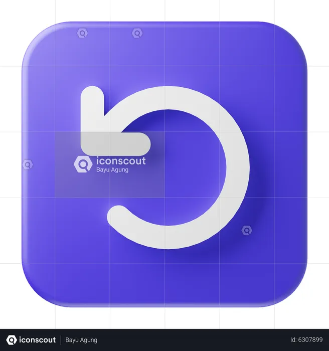 Restart Button  3D Icon