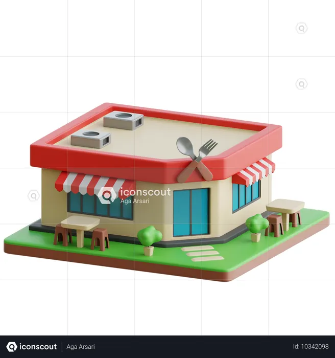 Restaurant  3D Icon