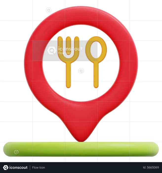 Restaurant Location  3D Icon