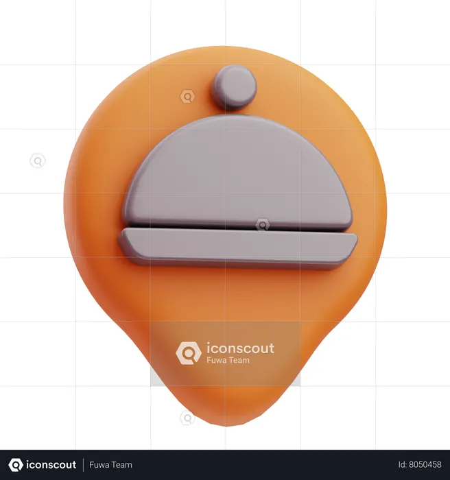 Restaurant Location  3D Icon