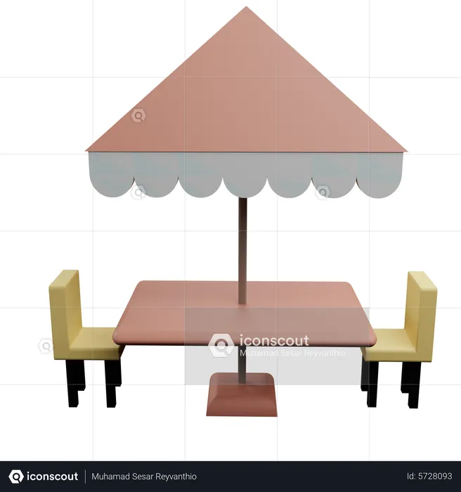 Restaurant Table  3D Icon