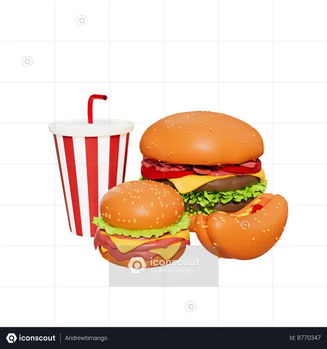 Fast food  3D Icon