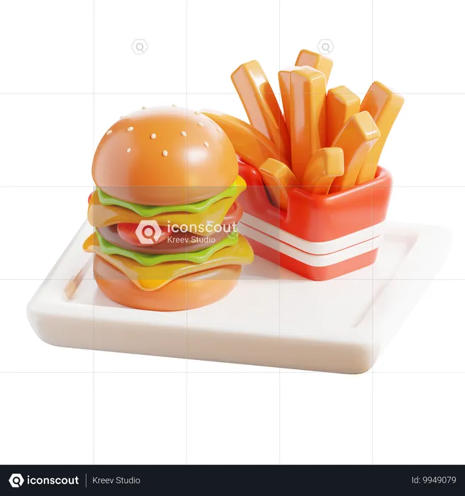 Fast food  3D Icon