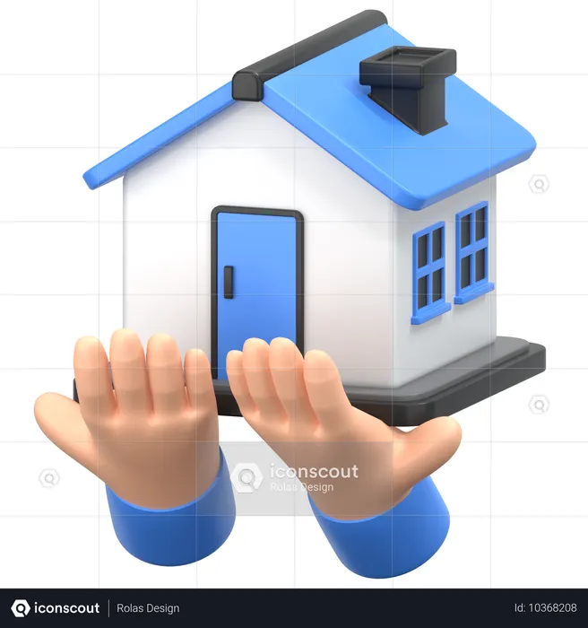 Rester à la maison  3D Icon