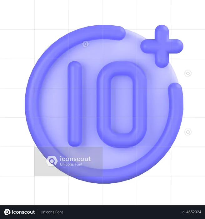 Restricción de edad  3D Icon