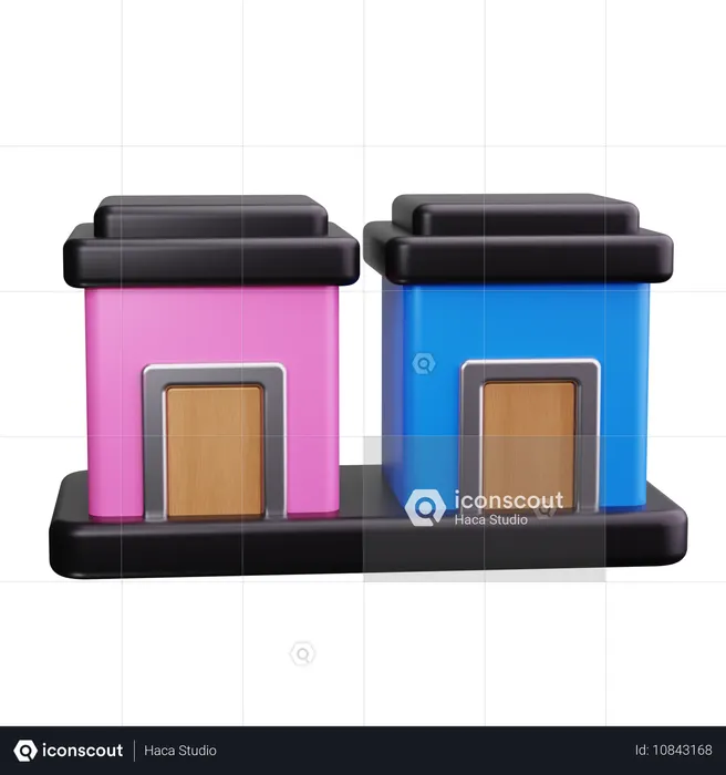 Restroom  3D Icon
