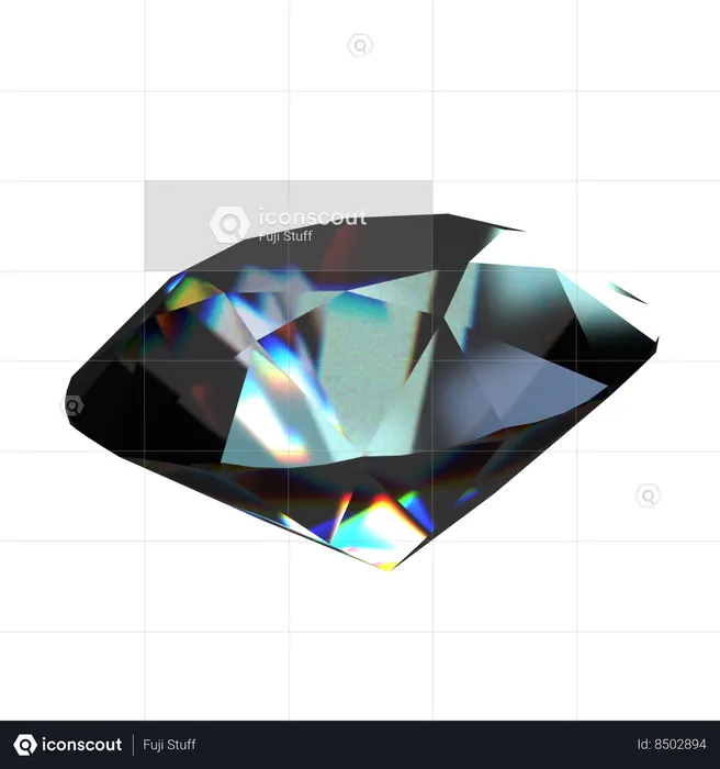 Diamant abstrait  3D Icon