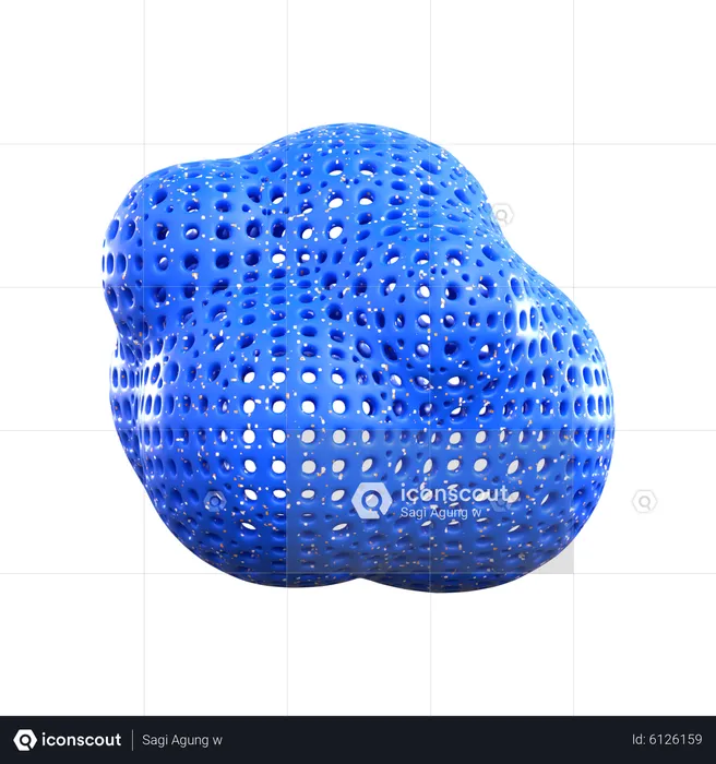 Ballon net abstrait  3D Icon