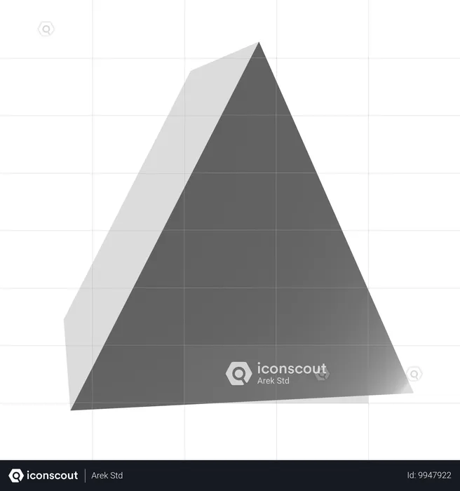 Triangle abstrait  3D Icon