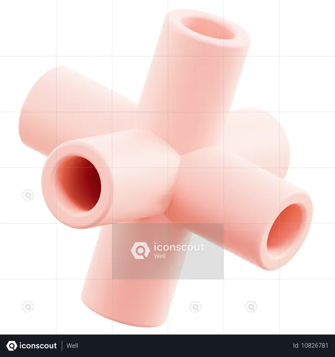 Tube abstrait  3D Icon