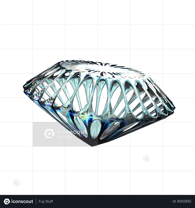 Diamante abstracto  3D Icon