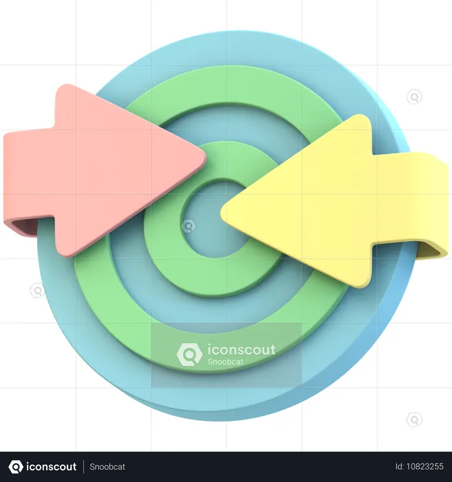 Seta de retargeting  3D Icon