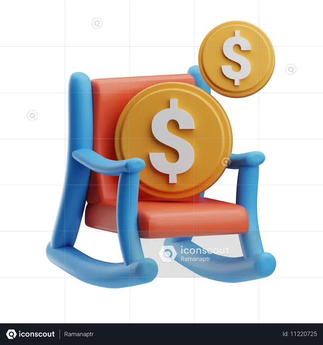 Retirement Investment  3D Icon