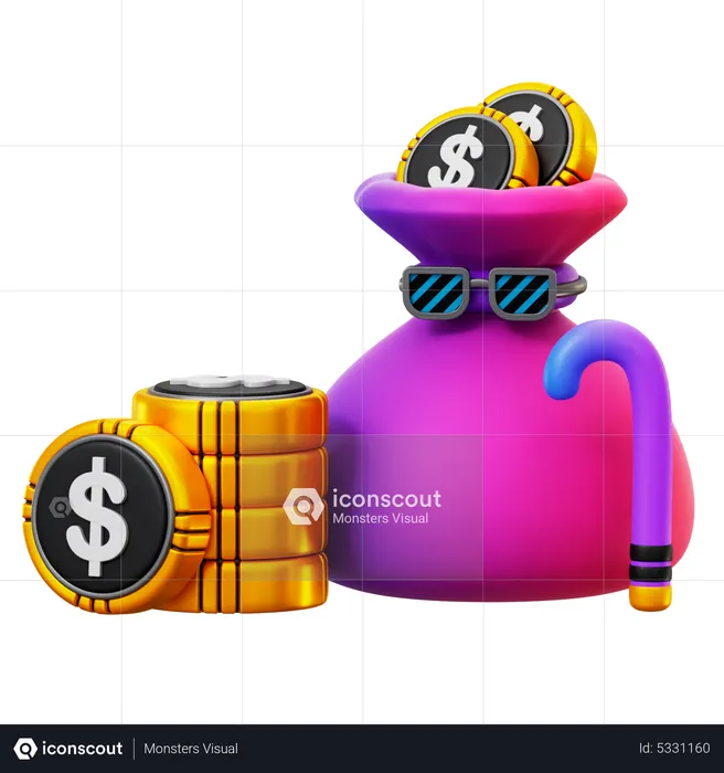 Retirement Savings  3D Icon