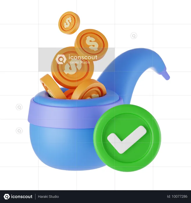 Retirement Savings  3D Icon