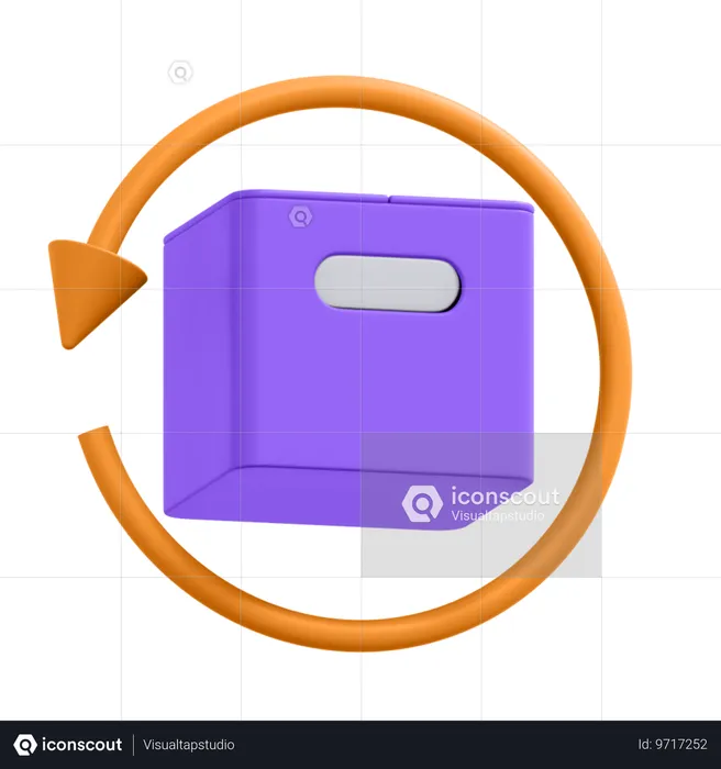 Devolução de pacote  3D Icon