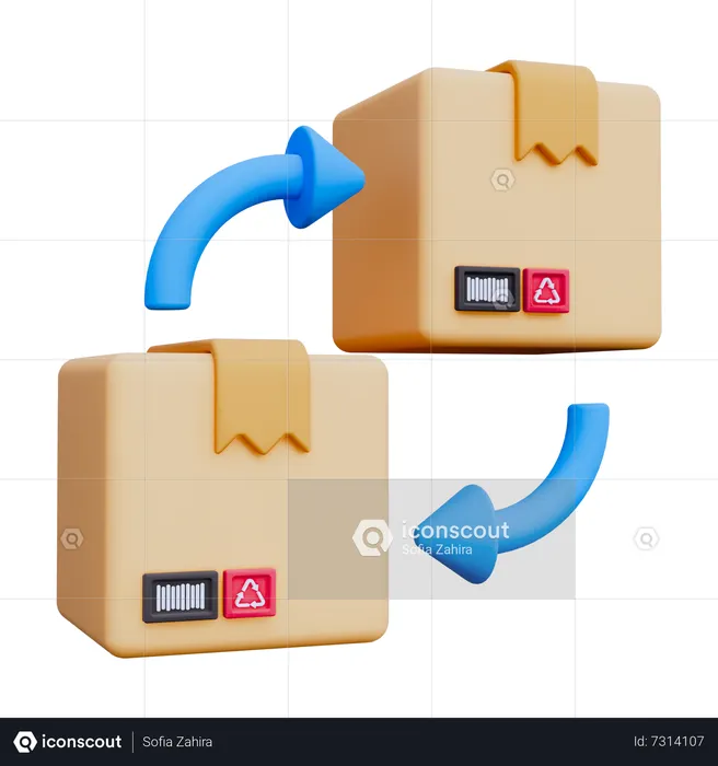 Rücksendepaket  3D Icon