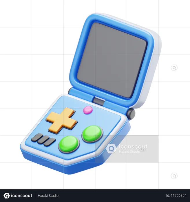 Retro Flip Console  3D Icon
