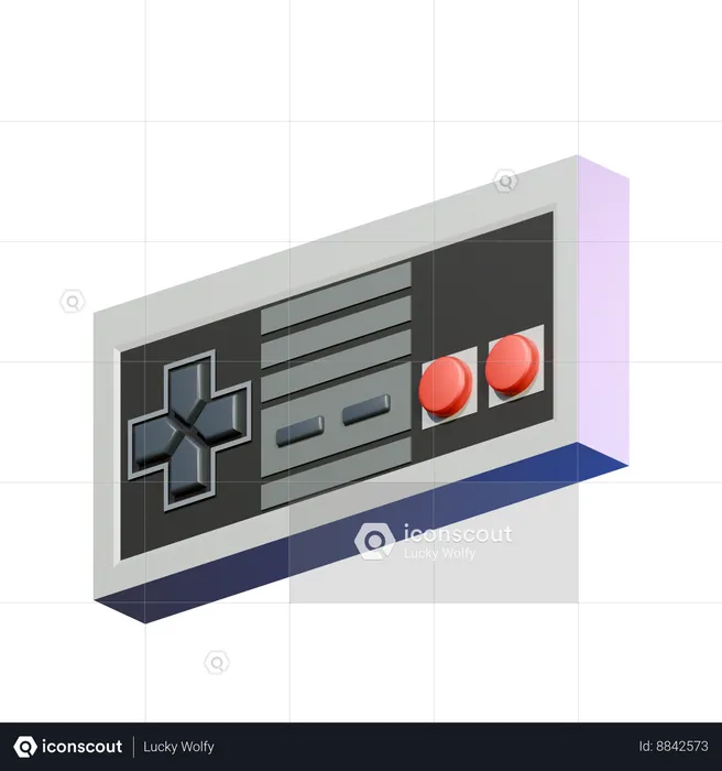 Retro Gamepad  3D Icon