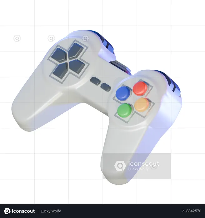 Retro Gamepad  3D Icon