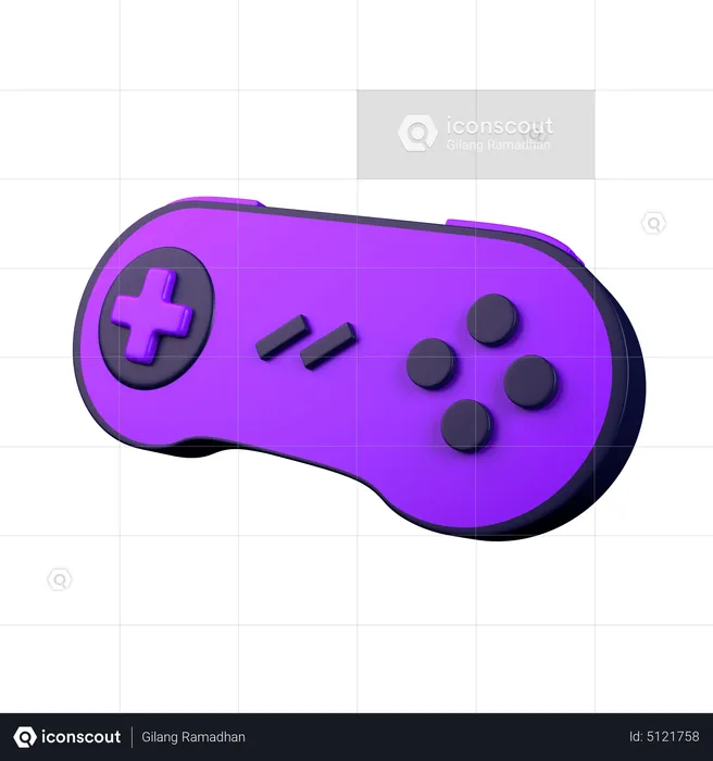 Retro Gamepad  3D Icon