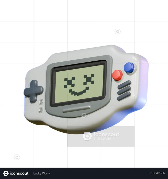 Retro Handheld  3D Icon