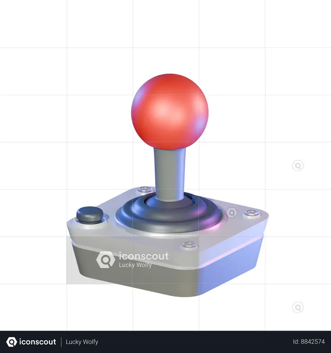 Retro Joystick  3D Icon