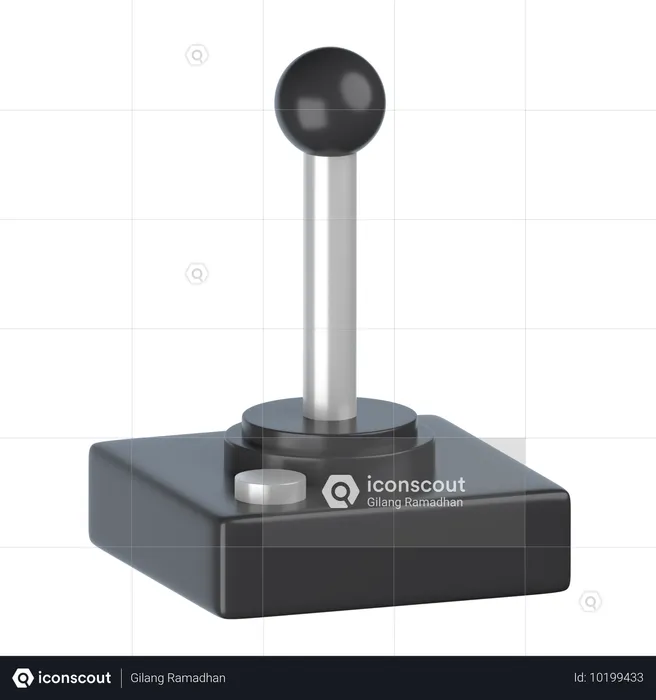 Retro-Joystick  3D Icon