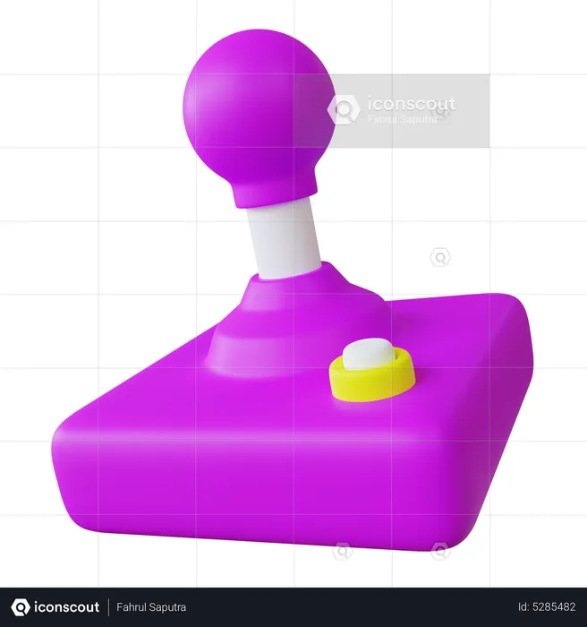 Retro Joystick  3D Icon