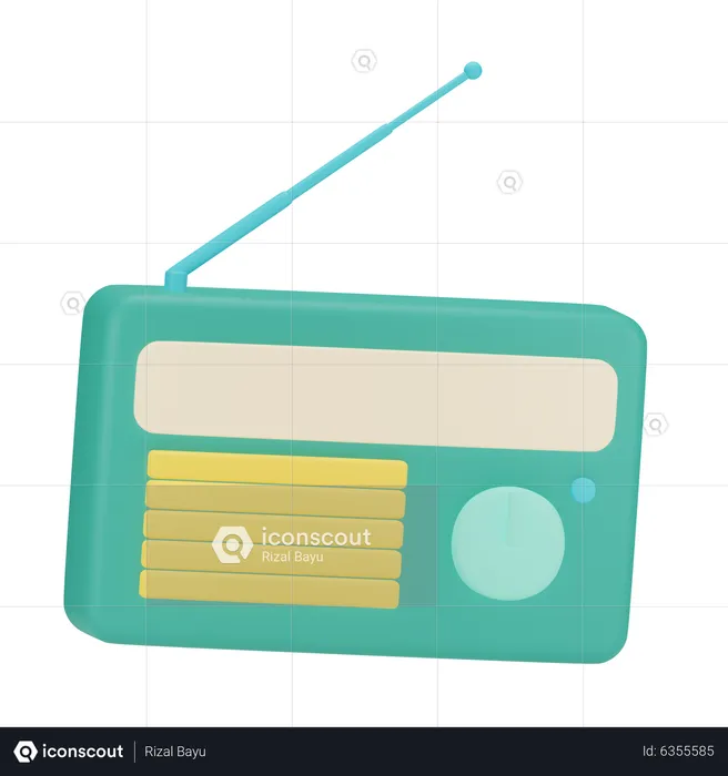 Retro-Radio  3D Icon