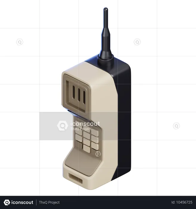 Retro-Telefon  3D Icon