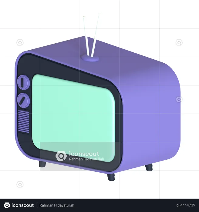 Retro Television  3D Illustration