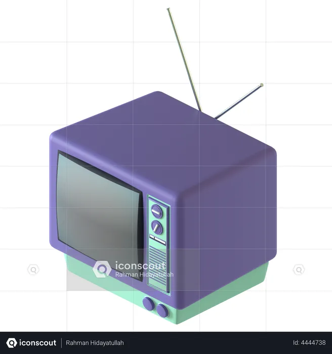 Retro Television  3D Illustration