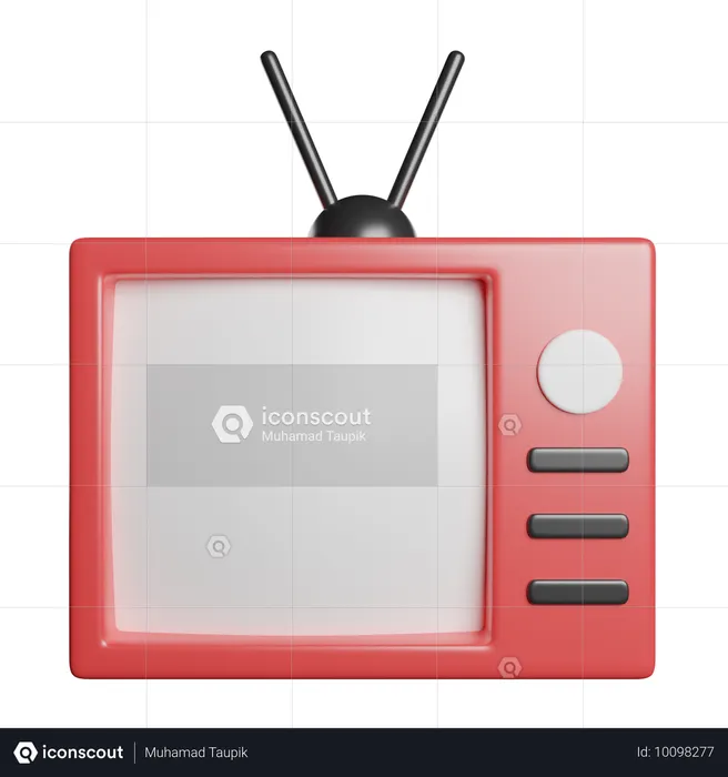 Retro Tv  3D Icon