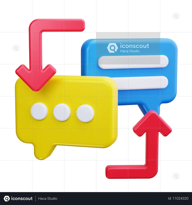 Comentario  3D Icon