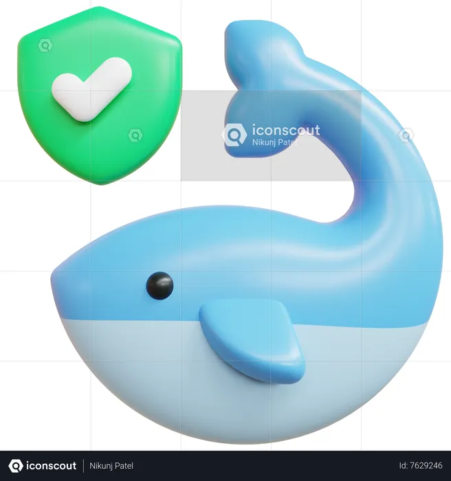 Rettet die Wale  3D Icon
