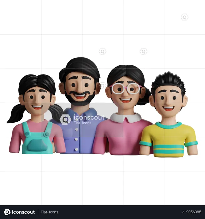 Família se reunir  3D Icon