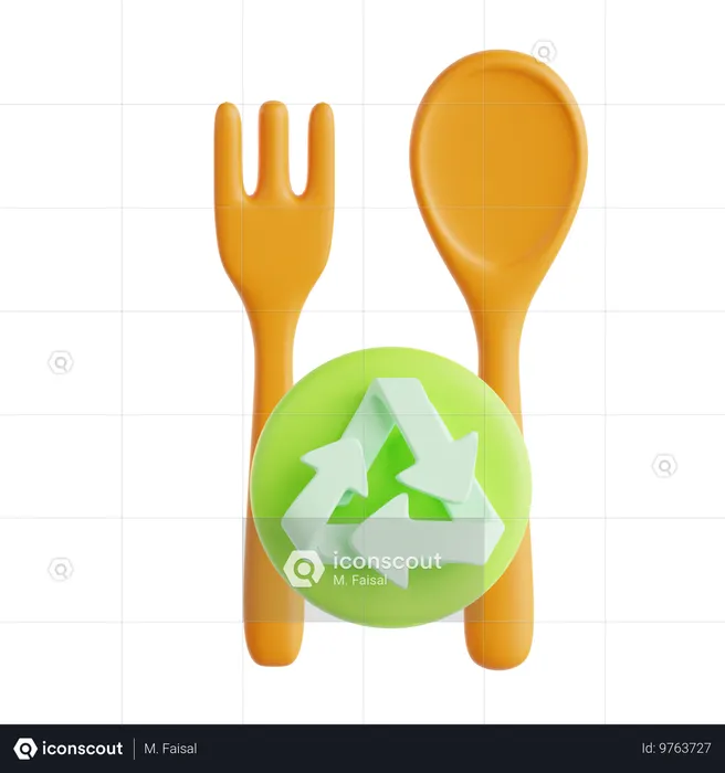 Reusable cutlery  3D Icon