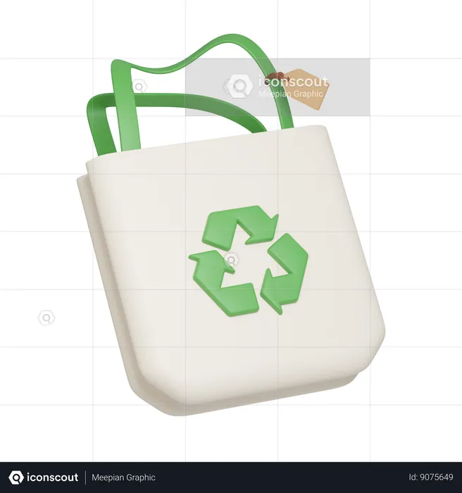 Reusable Shopping Bag  3D Icon