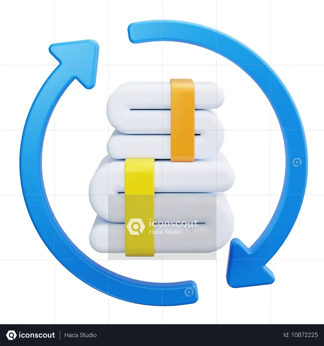 Reuse Towel  3D Icon