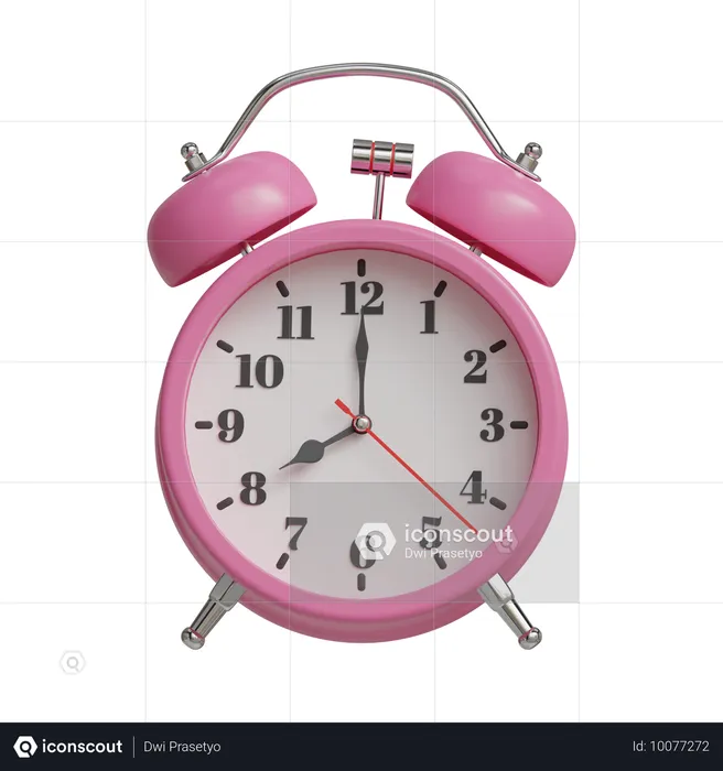 Réveil 8 heures  3D Icon