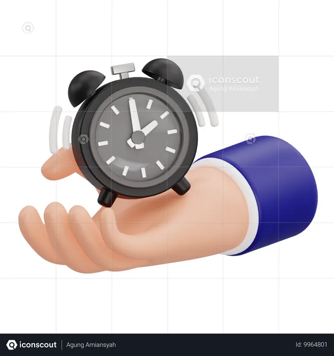 Geste de la main du réveil  3D Icon