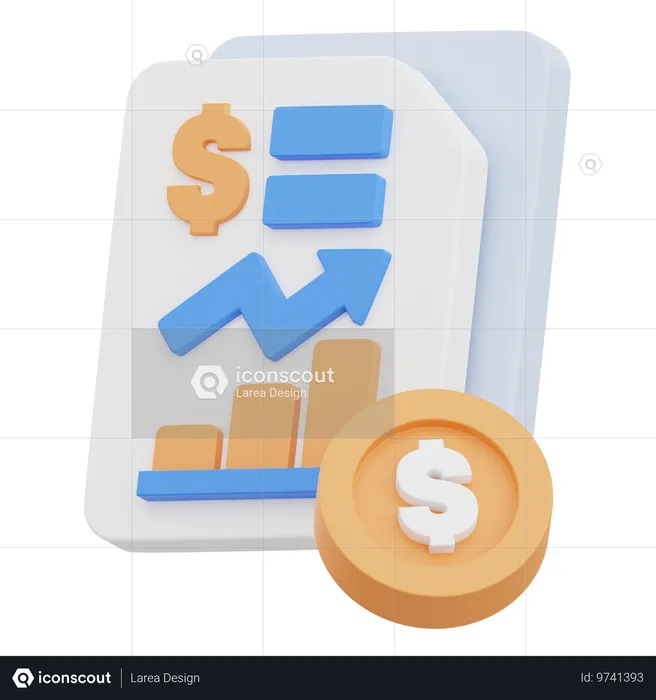 Revenu  3D Icon