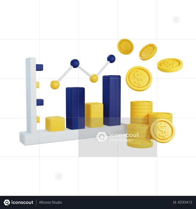 Revenue  3D Illustration