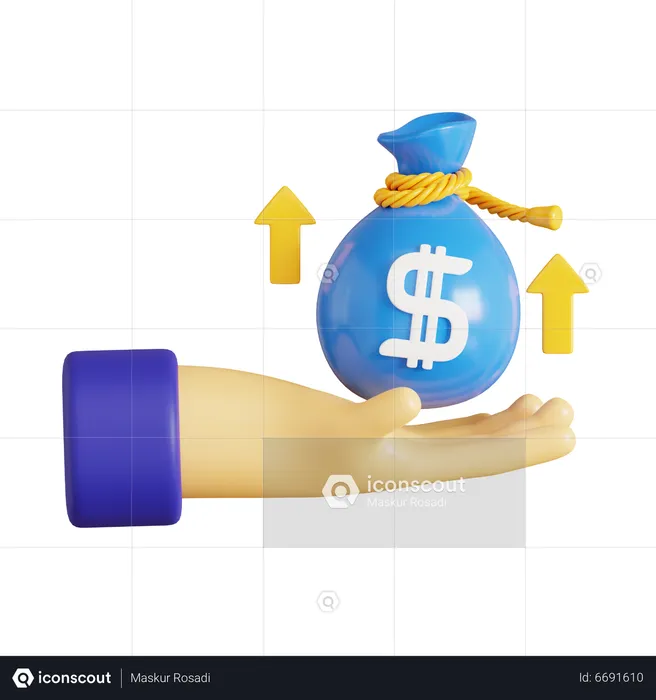 Revenue  3D Icon